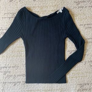 Madewell Open-Back Slim Pullover Sweater